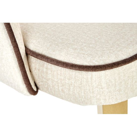 Krzesło do jadalni MARINO - dąb miodowy/kremowy