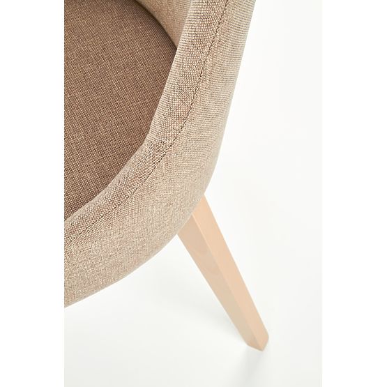 Krzesło do jadalni TOLEDO - dąb sonoma/brązowe