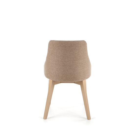 Krzesło do jadalni TOLEDO - dąb sonoma/brązowe