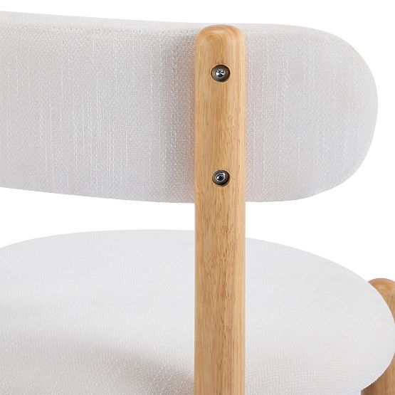 Krzesło do jadalni Yoko, kremowe/naturalne