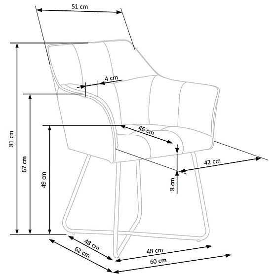 Krzesło K377 beżowe (1p=2szt)