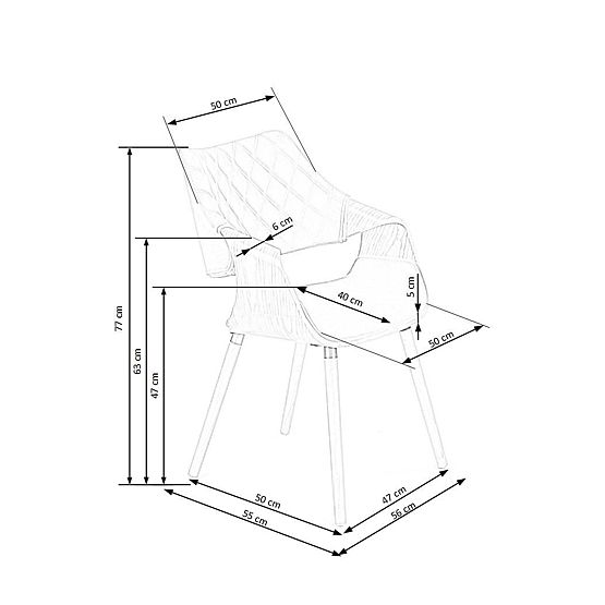 Krzesło K396 orzechowe / beżowe (1p=1szt)