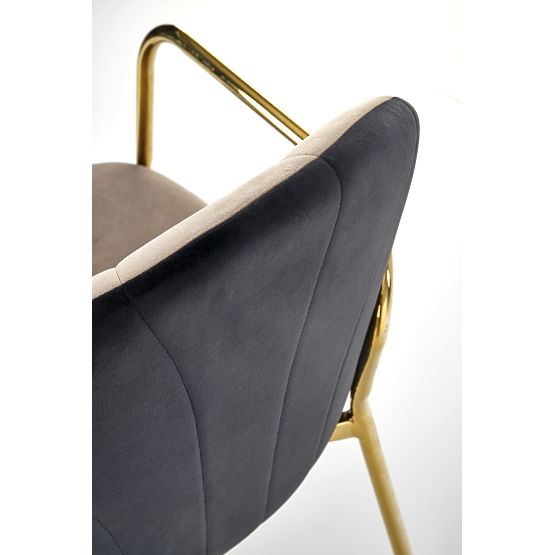 Krzesło K500 beżowe / czarne (1p=2 szt.)