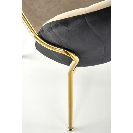 Krzesło K500 beżowe / czarne (1p=2 szt.)