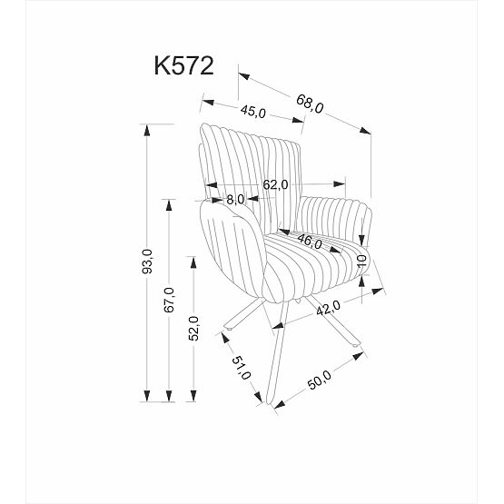 Krzesło K572 kremowe (1p=2szt)