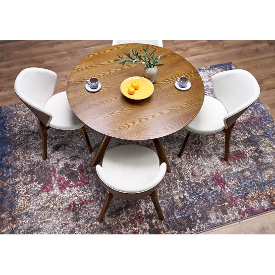 Krzesło K583, orzechowy / brązowy / beżowy (1p=2szt)