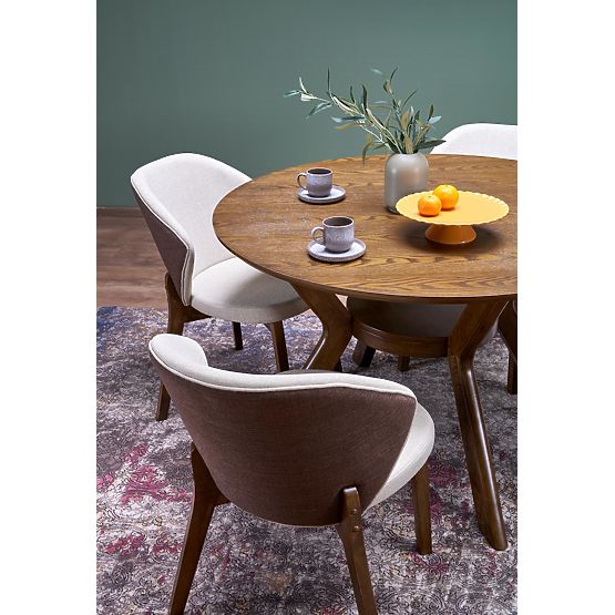 Krzesło K583, orzechowy / brązowy / beżowy (1p=2szt)