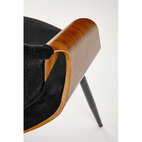 Krzesło K586, orzechowe / czarne (1p=1szt)