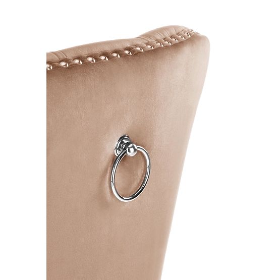 Krzesło MIYA czarne / tapicerka: beżowa (1szt=2szt)