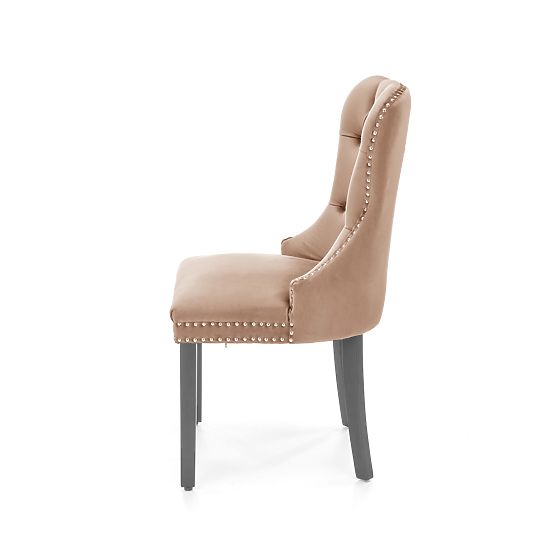 Krzesło MIYA czarne / tapicerka: beżowa (1szt=2szt)