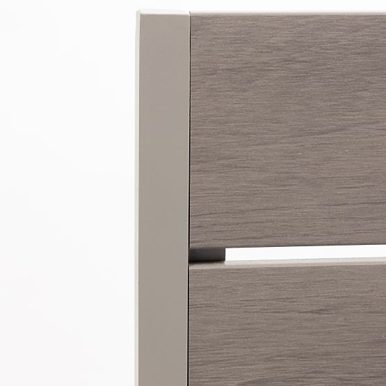 Krzesło ogrodowe Drillo aluminiowe, beżowo-szare, polywood