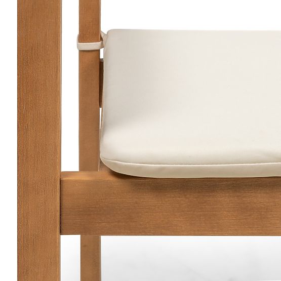 Krzesło ogrodowe Familis ll drewno eukaliptusowe FSC, wygląd teakowy, beżowe