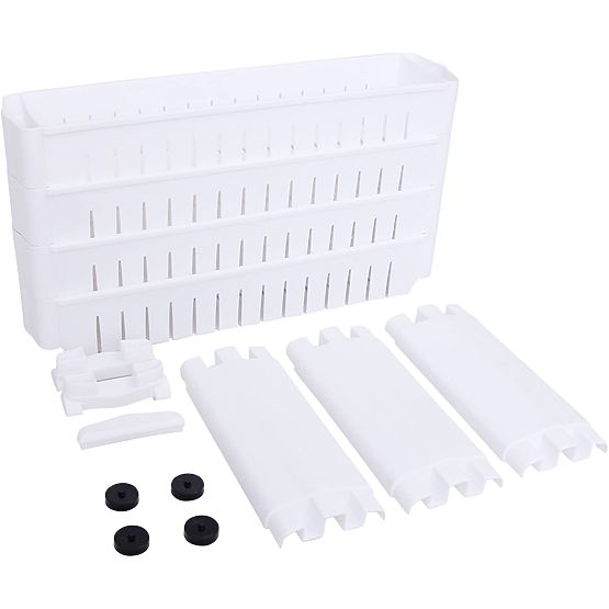 Kuchenny łazienkowy regał biały 4 poziomy Osmera