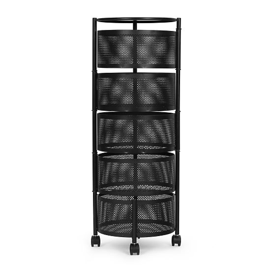 Kuchenny regał pomocnik organizator obrotowe półki 5 poziomów metalowy ModernHome