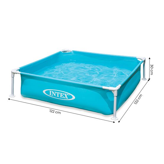 Kwadratowy basen ramowy dla dzieci 122x122x30 cm INTEX 57173