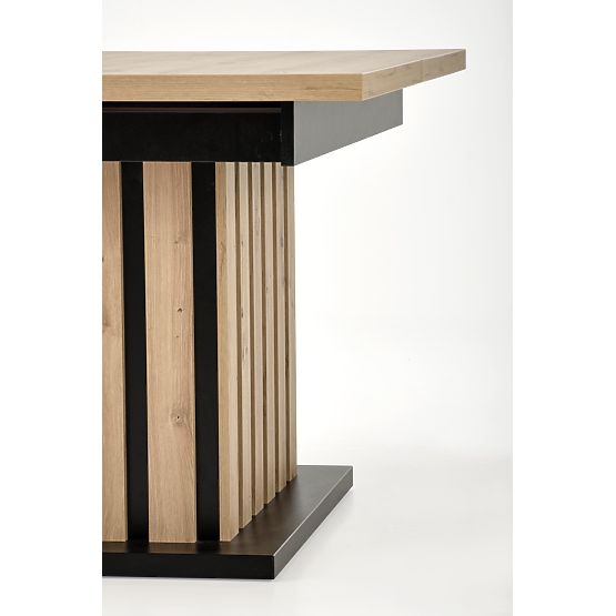 LAMELLO stół rozkładany 160-210/90 cm dąb artisan/czarny