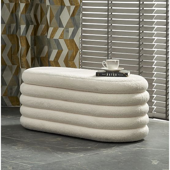 Ławka BLISS z schowkiem, kremowa (1p=1szt)