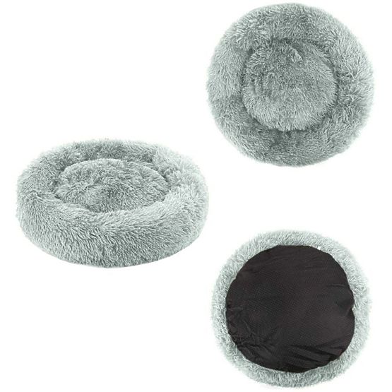 Legowisko pluszowe uniwersalne dla Psa Kota 80cm - jasnoszare