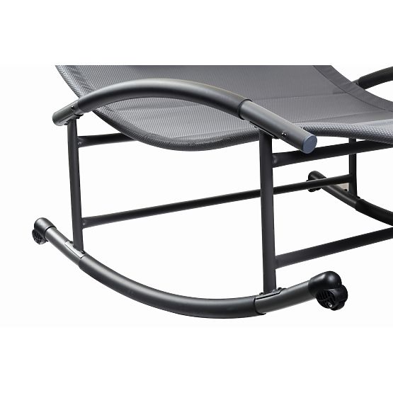 Leżak ogrodowy z baldachimem huśtawka