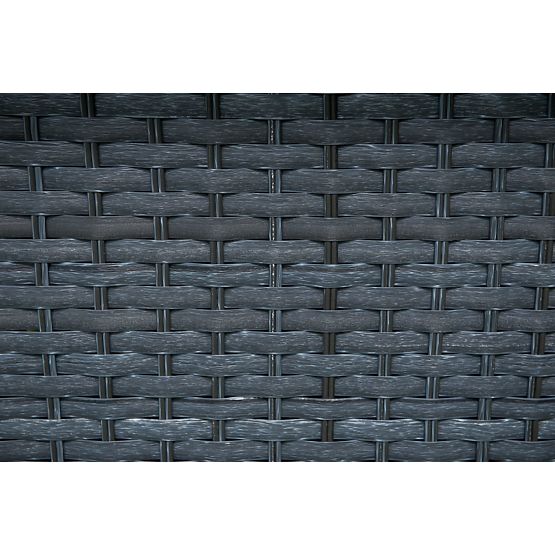 Leżak ogrodowy z szarego technoratanu MATTO