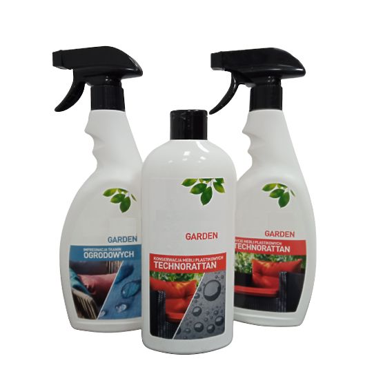 Leżak ogrodowy z szarego technoratanu MATTO