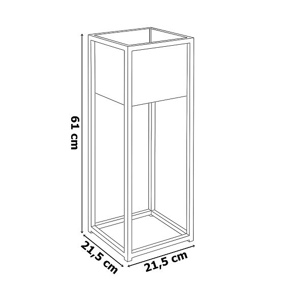 Loftowa donica Concove 60 cm czarna