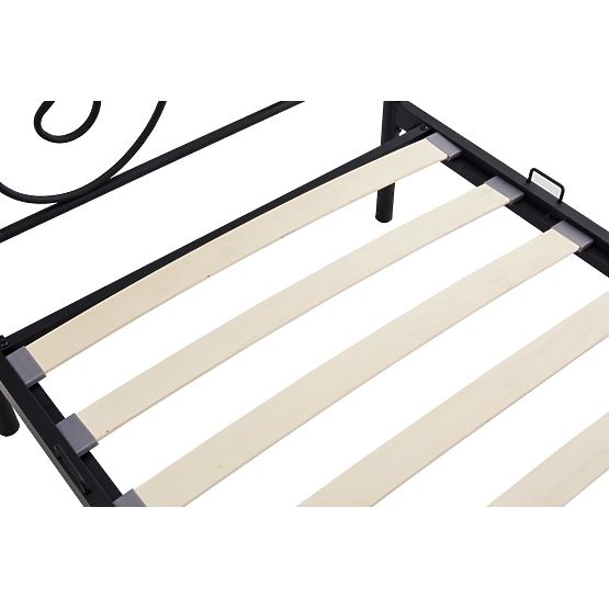 Łóżko metalowe PANAMA 200x90 - czarne