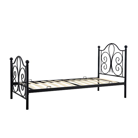 Łóżko metalowe PANAMA 200x90 - czarne