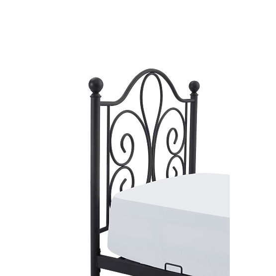 Łóżko metalowe PANAMA 200x90 - czarne