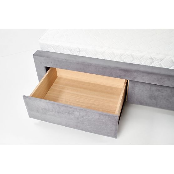 Łóżko tapicerowane 160x200 SABRINA - ciemnoszary