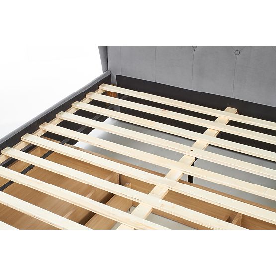 Łóżko tapicerowane 160x200 SABRINA - ciemnoszary