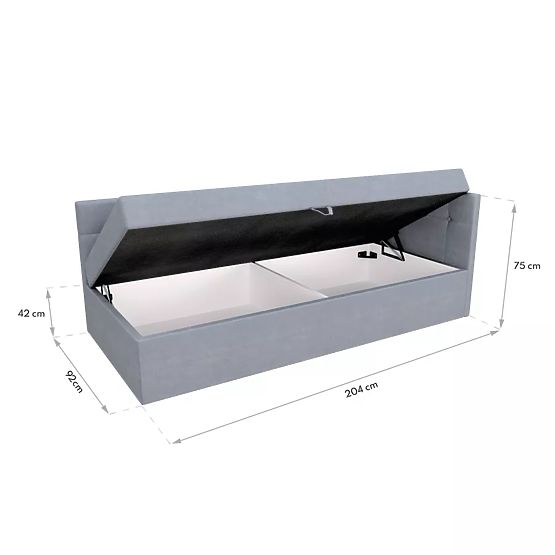 Tapicerowane łóżko BILLY - 200 x 90 cm