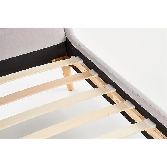 Łóżko tapicerowane ELANDA 160X200 cm - jasnoszary