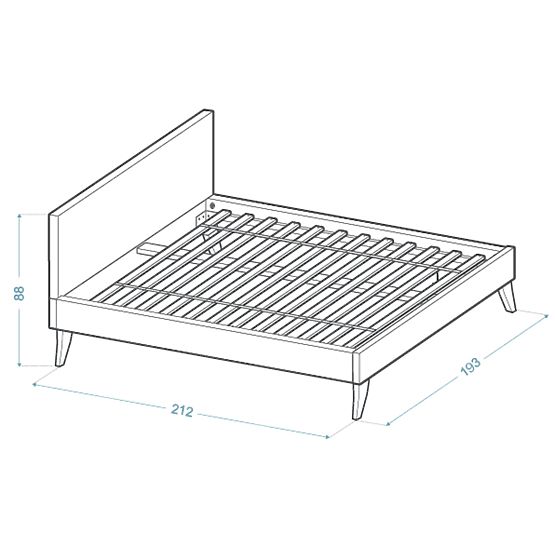 Łóżko tapicerowane HEAVEN 180 x 200 cm - Pudrowy róż