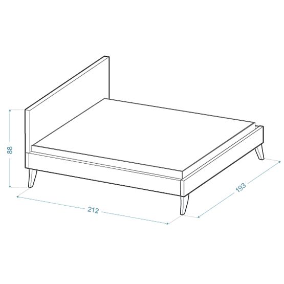 Łóżko tapicerowane HEAVEN 180 x 200 cm - Pudrowy róż