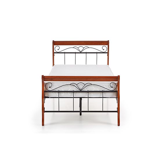 Łóżko VERONICA 90 cm wiśnia ant./czarny