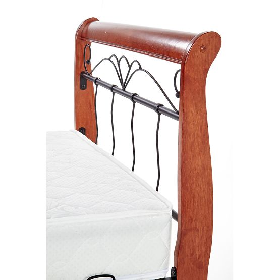 Łóżko VERONICA 90 cm wiśnia ant./czarny