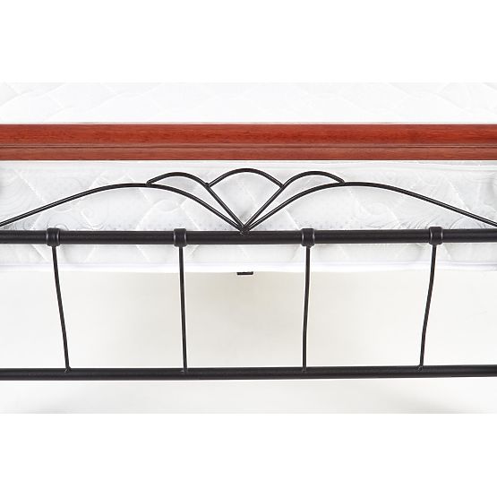 Łóżko VERONICA 90 cm wiśnia ant./czarny