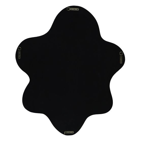 Lustro wiszące Izzi, nieregularne, jasnobrązowe/mocha, błyszczące