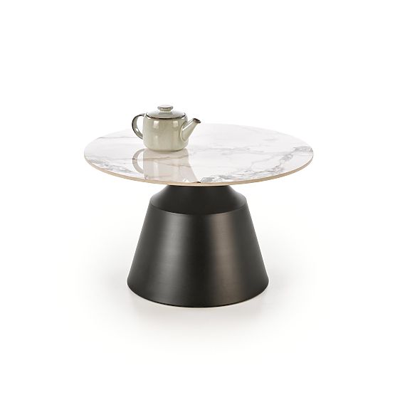 MAGNETA zestaw 2 ław, biały marmur / czarny (2szt=1szt)