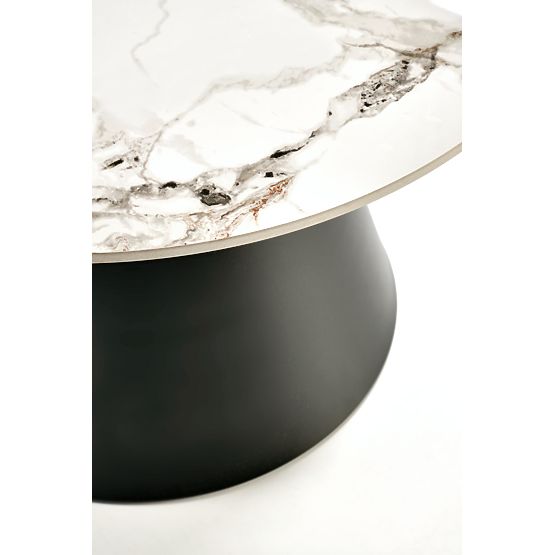 MAGNETA zestaw 2 ław, biały marmur / czarny (2szt=1szt)