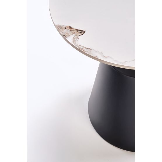 MAGNETA zestaw 2 ław, biały marmur / czarny (2szt=1szt)