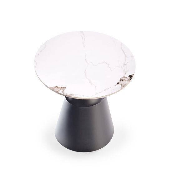 MAGNETA zestaw 2 ław, biały marmur / czarny (2szt=1szt)