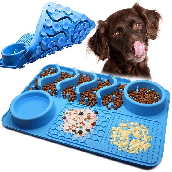 MATA DO LIZANIA SPOWALNIAJĄCA JEDZENIE NIEBIESKA