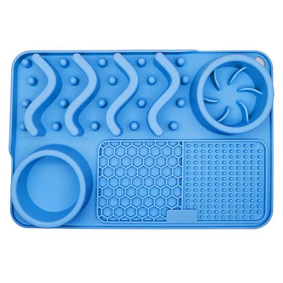 MATA DO LIZANIA SPOWALNIAJĄCA JEDZENIE NIEBIESKA