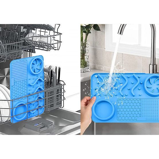 MATA DO LIZANIA SPOWALNIAJĄCA JEDZENIE NIEBIESKA