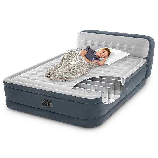 Materac łóżko 236x152cm z pompką dla 2 osób DELUXE 64448ND