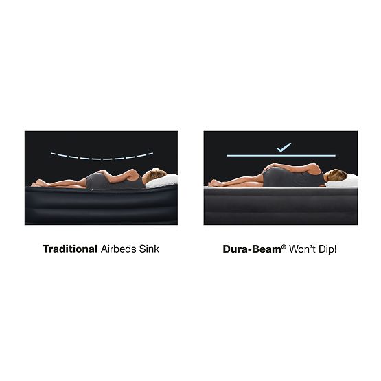 Materac łóżko 236x152cm z pompką dla 2 osób DELUXE 64448ND