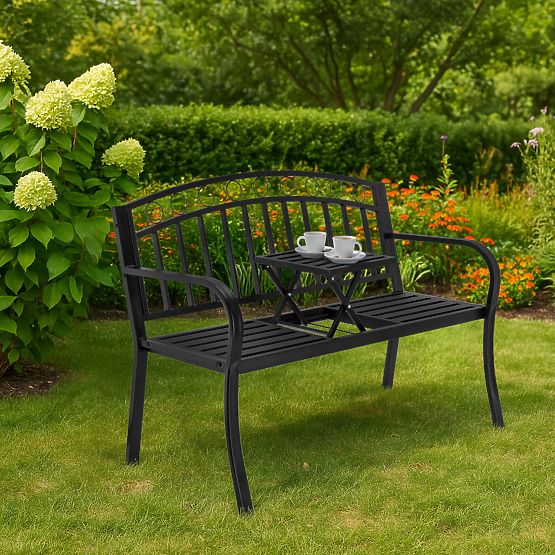 Metalowa ławka ogrodowa BANCO