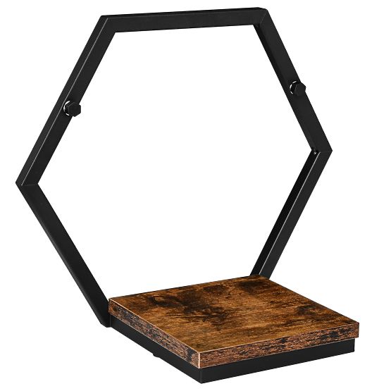 Metalowy kwietnik półka czarna Honung Rustic loft